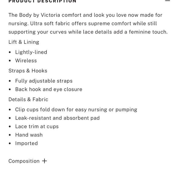 Victorias Secret Supersoft Body Maternity SET Nursing Wireless bra & Shortie - Picture 5 of 15
